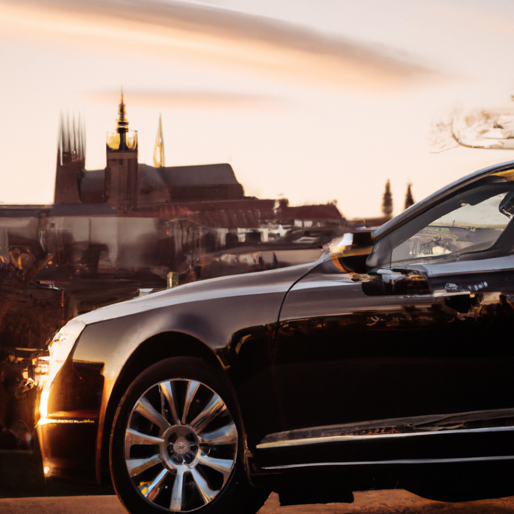 Luxury car in Prague